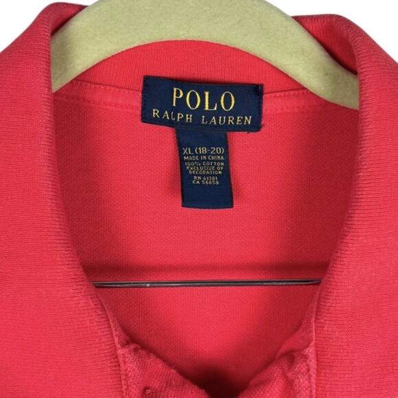 Polo Ralph Lauren Cotton Big Pony Logo Collared Short Sleeve Top Sz XL Preppy - Picture 6 of 11